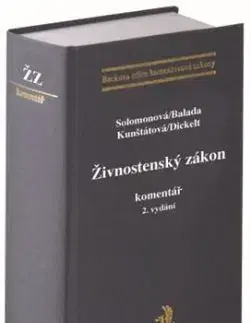 Živnostenský zákon. Komentář, 2. vydání