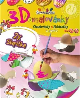 3D omalovánky Slepička