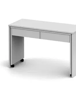 KONDELA Versal New rozkladací pc stolík biela