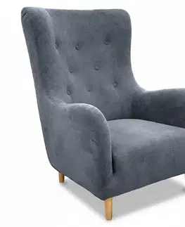 Kreslo Benetto Gerra 55 dr.oo/1 tmavo modrá