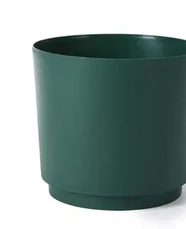 Kinekus Kvetináč plastový, priemer 125mm, Aura, zelený, výška 113mm
