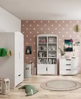 Elvisia Nočný stolík CLASSIC | biela