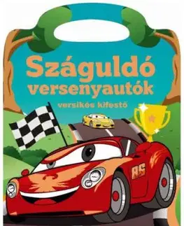 Száguldó versenyautók - Versikés kifestő - Ildikoó Dávid