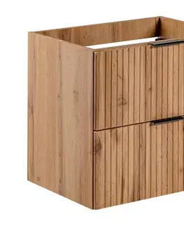 COMAD ADEL OAK 82-60-B-2S - Kúpeľňová skrinka pod umývadlo ADEL 57 x 60,2 cm dub ADEL OAK 82-60-B-2S