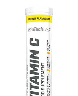 Vitamín C 1000 šumivý - Biotech USA 20 tbl. Lemon