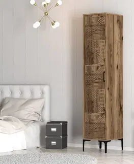 Šatníková skriňa Kumsal P - Walnut
