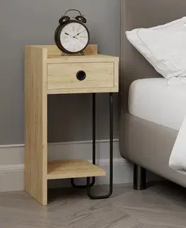 Nočný stolík Sirius Left - Oak v2