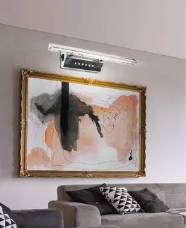 Nástenná lampa 7W LED trojuholníková trubica s vypínačom chróm FORTE