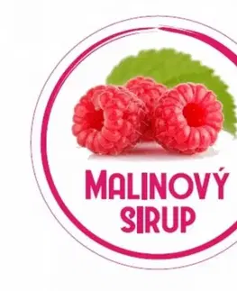 Kinekus Samolepka na fľašu MALINOVÝ SIRUP domáci 12 ks etikiet