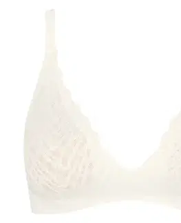 Podprsenka sloggi ZERO FEEL BLISS PUSH-UP, hodvábna biela