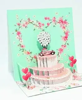 3D Blahoželanie - Svadobná torta