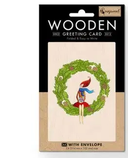 Drevené blahoželanie Veniec Cozywood