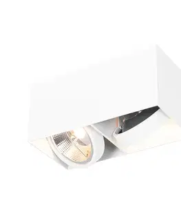 Inteligentný reflektor biely obdĺžnikový 2-svetelný vrátane 2 Wifi GU10 111mm - Box