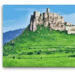 Diamantovanie podľa čísiel Spišský hrad (40x60cm)