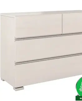 Komoda drevená borovica 4s Skandica Vestre Biely
