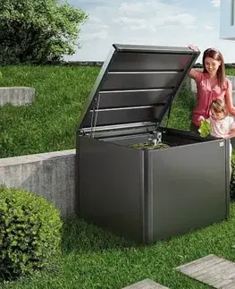 Biohort Kompostér BIOHORT Monami - 102 x 102 x 84 cm (tmavo šedá metalíza)