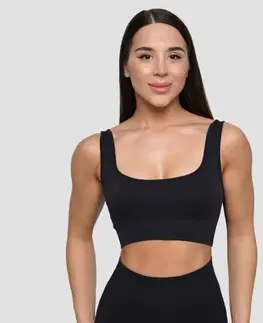 GymBeam Bezšvová športová podprsenka Lift Black  L