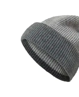 Pletená čiapka s vinou, sivá