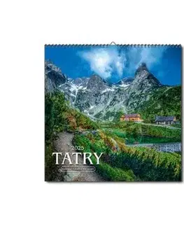 Nástenný kalendár Tatry štvorec 2025
