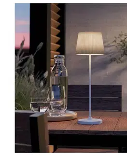 Eglo 75933 - LED stmievateľná nabíjateľná stolová lampa LEONERO LED/3,8W/5V 2000 mAh biela/zelená 75933