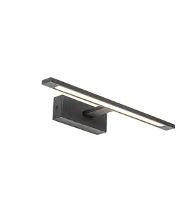 Moderná nástenná lampa čierna 41,5 cm vrátane LED IP44 - Jerre