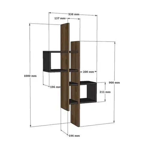 Polica Emse Oak