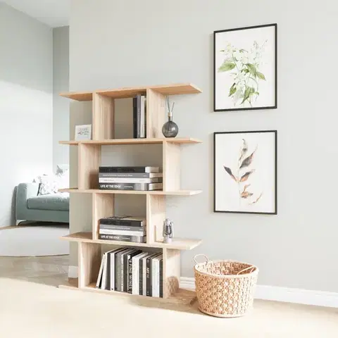 Knižnica Harmon 90 cm dub bardolino prírodný