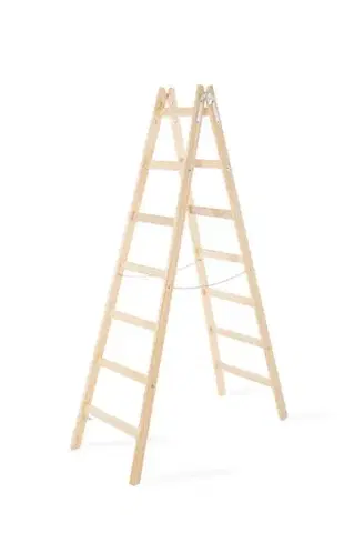 Kinekus Rebrík drevený, dvojitý, 7-priečkový