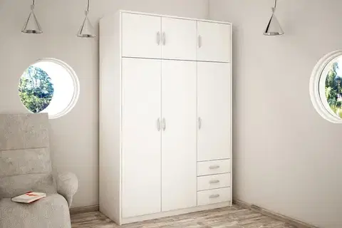 Skriňa VILMA 6D3S, biela