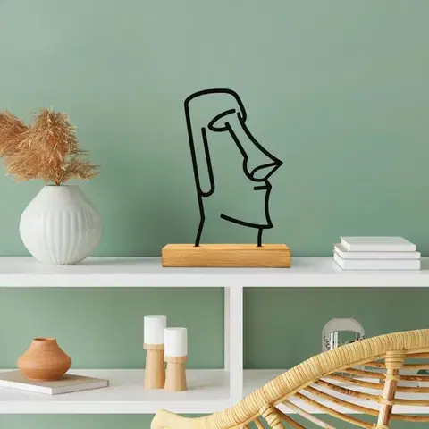 Dekoratívny predmet Moai - Black