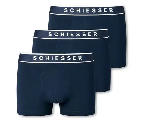 Boxerky SCHIESSER, 3 ks, tmavomodré
