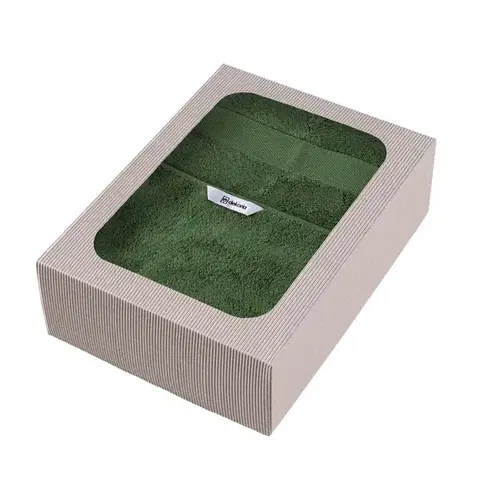 Dekoria Súprava 3 ks uterákov Cairo green, 2 szt. 50 x 90 cm  / 1 szt. 70 x 140 cm