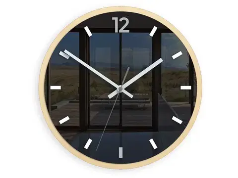 Nástenné hodiny Grafit 30 cm sivé/čierne