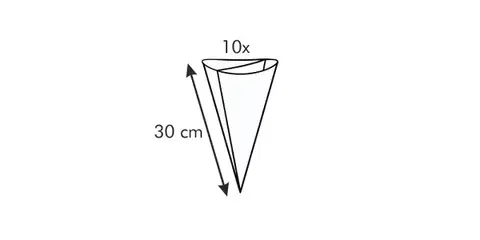 Tescoma zdobiace vrecko dvojité DELÍCIA 30 cm, 10 ks