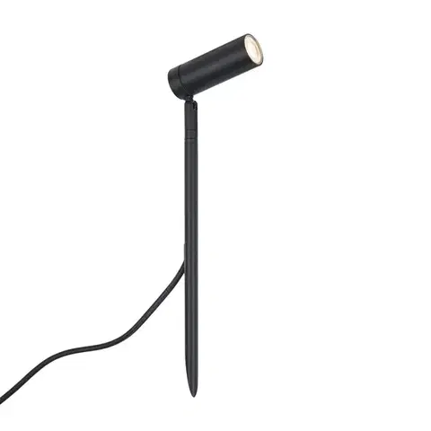 Bodové svietidlo so zemným hrotom čierne 40 cm vrátane LED nastaviteľné IP65 vrátane kábla a zástrčky - Carl