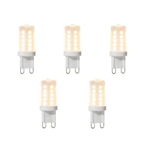 Sada 5 stmievateľných LED žiaroviek G9 3W 280 lm 2700K