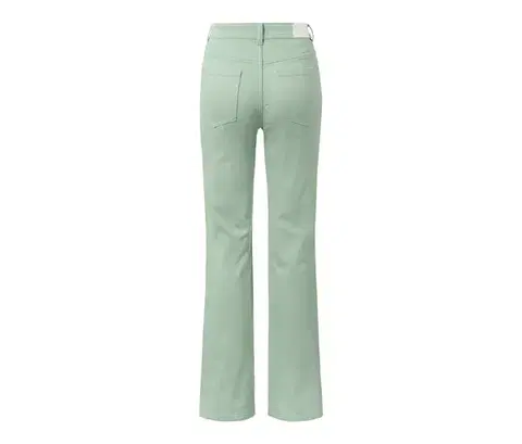 Bootcut džínsky – strih »Lou«, mätovozelené