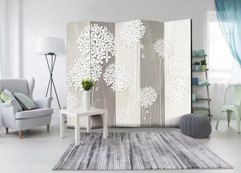 Paraván Paper Dandelions Dekorhome