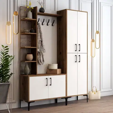 Predsieňová stena Viyana DA - Walnut, White