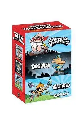 Dav Pilkey's Hero Collection (Captain Underpants 1, Dog Man 1, Cat Kid Comic Club 1) - Dav Pilkey