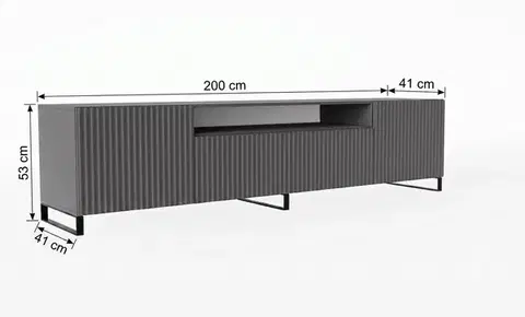 TV stolík NEMIO 200 cm - výber z 7 prevedení