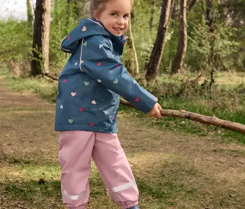 Detské gumáky, celoplošná srdcová potlač