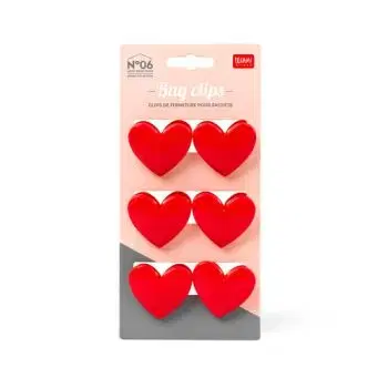 Legami Sada klipov na vrecká Heart 6 ks HOME SWEET HOME