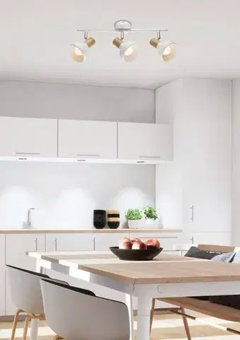 Závesná stropná lampa 3xE14 biela PUERTO