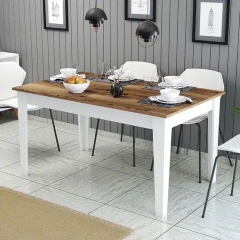 Jedálenský stôl Milan 520 - Walnut, White