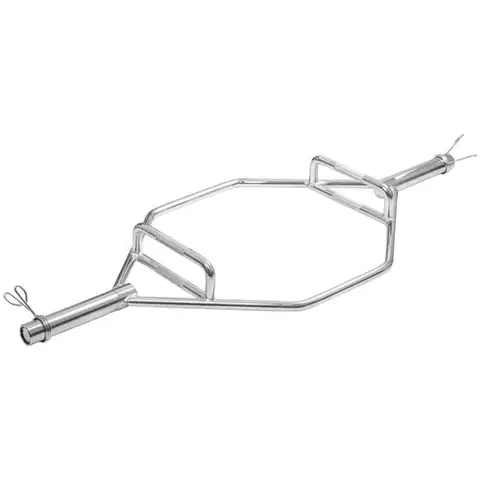 Hex olympijský hriadeľ inSPORTline Hexlif 140cm/50mm • 21,8kg • do 200kg • s objímkami