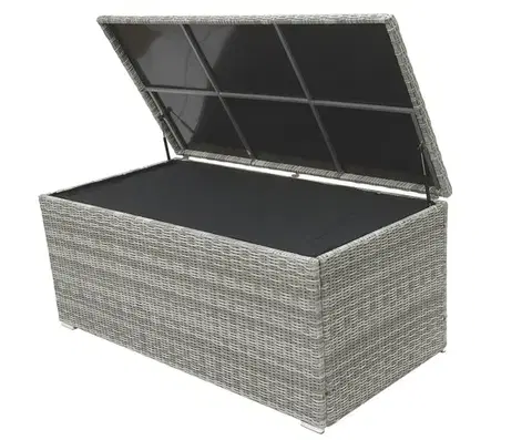 DEOKORK Box na podušky SEVILLA 164 x 82 cm (sivá)