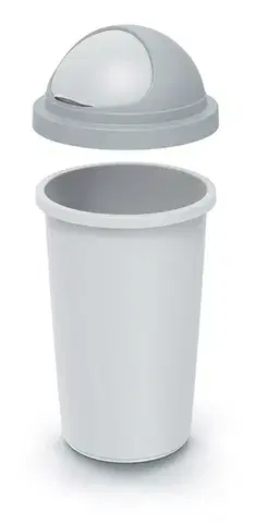Odpadkový kôš COMPACTO ROLL 30 L popolavo sivý/svetlosivý