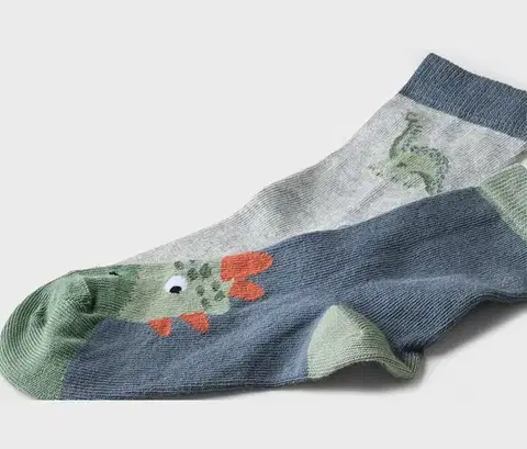 Detské ponožky, 5 párov, dinosaurus