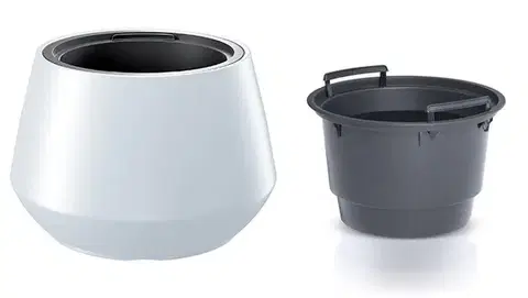 Kvetináč s vložkou HERO biely III